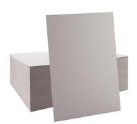 WOPPLXY Lot de 50 Feuilles Cartonnées Carton Rigide Gris A3 - 1500 microns - Panneau Arrière A3 - 1,5 mm d'épaisseur Double Face pour Travaux Manuels, Modélisme