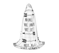 WOPQS Cape à capuche « Not All Who Wander Are Lost » pour adolescent, carnaval, Halloween, magicien