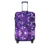 WOPQS Crystal Diamond Lot de 3 housses de protection élastiques pour valises de 45,7 à 81,3 cm, Noir , L