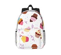 WOPQS Delicious Cupcakes Sac à dos classique pour école et l'extérieur 38,1 cm