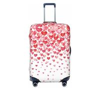 WOPQS Falling Hearts Housse de protection élastique pour valises de 45,7 à 81,3 cm, Noir , L