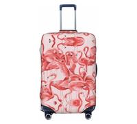 WOPQS Flamingo Housse de protection élastique pour valise de 45,7 à 81,3 cm, Noir , L