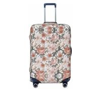 WOPQS Flower Paris Tour Eiffel Housse de protection élastique pour valise de 45,7 à 81,3 cm, Noir , XL