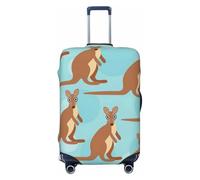 WOPQS Funny for Kangaroo Zoo Housse de protection élastique pour valises de 45,7 à 81,3 cm, Noir , L