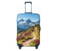 WOPQS Glacier National Park Housse de protection élastique pour valise de 45,7 à 81,3 cm, Noir , XL