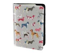 WOPQS Hound Dog Porte-passeport 14 cm Accessoires de voyage Organiseur de documents
