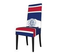 WOPQS Housse de protection extensible pour chaise de salle à manger, drapeau de l'État du Wyoming, grande housse de chaise à dossier haut