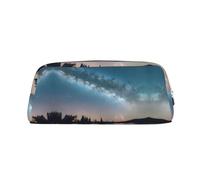 WOPQS Night Sky and Trees Pencil Bag Boîte Organisateur Crayon Pouch Esthétique Livraison Étui-Stylo Multifonction, Argent, Taille unique, Organisateur de Sac, silverl, One size, Organiseur de sac