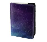 WOPQS Porte-passeport interstellaire Univers avec étoiles et galaxie - Accessoires de voyage - 14 cm