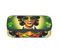 WOPQS Trousse à crayons avec inscription Happy St Patrick's Day - Multifonctionnel - Grande capacité, Noir , Taille unique, Organiseur de sac