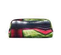 WOPQS Trousse à crayons avec lumière de nuit pour stade de football Satdium - Trousse à crayons esthétique multifonctionnelle, Argenté., Taille unique, Organiseur de sac