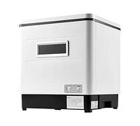 WOQLIBE Lave-vaisselle de table avec stérilisation UV, 1500 W, acier inoxydable 220 V, blanc, polypropylène, comptoir, 12 litres, 420 x 380 x 460 mm