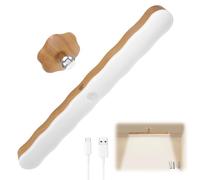 worahroe Éclairage d'armoire - Lampe LED - Capteur de mouvement - Avec détecteur de mouvement - Barre lumineuse à intensité variable - Rechargeable par USB - Magnétique - Pour armoire, escalier, 28 cm