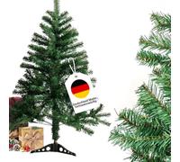 WoRaum Sapin de Noël artificiel en PVC avec 230 branches et pied en plastique, branches flexibles, 2 pièces, pour salon, cuisine, cheminée - Vert - 120 cm