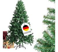 WoRaum Sapin de Noël artificiel en PVC avec 350 branches et pied en métal, branches flexibles, 2 pièces, pour salon, cuisine, cheminée - Vert - 150 cm