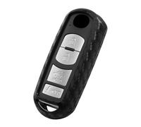 WORCAS Coque de clé en Silicone à Motif Fibre de Carbone Compatible avec Mazda 3 Sedan 6 CX-3 CX-5 CX-7 CX-9 MX-5 Miata Compatible avec Fiat 124 Spider 2 3 4 Boutons