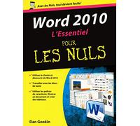 Word 2010 L'essentiel Pour les nuls