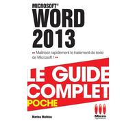 Complet poche word 2013 - Marina Nicole Mathias - Micro Application - broché - Guide