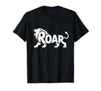 Word Art du lion rugissant - Design force et leadership du zodiaque Lion T-Shirt