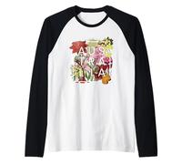 Word Art Flowers of Australia - Australian Pride Manche Raglan