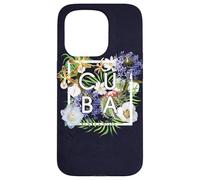 Word Art Flowers of Cuba - Cuban Pride Coque pour iPhone 15 Pro