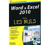 Word et Excel 2010 Megapoche Pour les Nuls