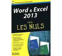 Word et Excel 2013, Mégapoche Pour les Nuls