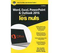 Word & Excel PowerPoint & Outlook 2016 Mégapoche Pour les Nuls 2ed