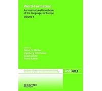 Word-Formation, Volume 1, Word-Formation