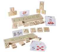 Word Game with Sand Interactive Set, Learning and Spelling Game for Kids Boys and Girls, Includes Sand Letters, Word Tiles, Portable for Home, School, Preschool, Travel, Camping, Picnics