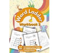 Word Ladder Workbook: Easy Level Word Ladder Puzzles for Kids with a few Coloring Pages at the End, Spelling Workout Puzzle Book for Kids