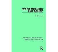 Word Meaning and Belief