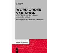 Word Order Variation
