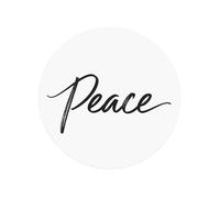 Word Peace Minimalist Line Art Aimants ronds magnétiques pour réfrigérateur de cuisine durables avec magnétisme durable
