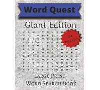 Word Quest: Giant Edition - 84 Large-Print Word Search Puzzles for Relaxation & Brain Practice