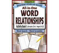 Word Relationships Vocabulary Builder: Activity Book 1 - Mixed Word Relationships: Volume 2: Grammar Puzzle Workbook for Grades 3-6 (Ages 8-12) - Word ... Word Scramble, and Greek & Latin Roots Review