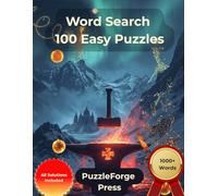 Word Search - 100 Easy Puzzles: Large Print for Adults and Seniors | Large Format | 1 Puzzle Per Page | Solutions Included | Over 1000 Words | Gentle ... Fun for Relaxation, Breaks and Gift Ideas