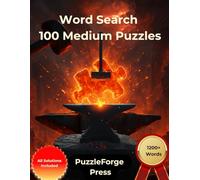 Word Search - 100 Medium Puzzles: Large Print for Adults and Seniors | Over 1200 Words | 1 Puzzle Per Page | Solutions Included | Balanced Brain Training and Gift Idea