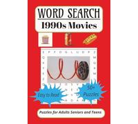 Word Search 1990s Movies: ⦁Word searches with Easy to Read Print about xxx and more (6X9 inches, 110 pages0 50+ Puzzles, Great for gifts and vacations