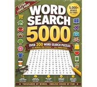 Word Search 5000 Extra Large Print: Over 200 Extra Large Print Word Search Puzzles | 5,000+ Words to Find | 24 Words Per Puzzle | All Directions | Relaxing Puzzle Fun for Adults and Seniors