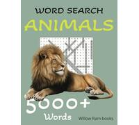 Word Search Animals: Word searches with 5000+ words to find | Covers all Animal Kingdom Groupings | 8.5x11 inches | 250 + puzzles | Great gift for ... / holidays | Great gift | 4 puzzles per page