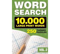 Word Search Book: 10,000 Large Print Words - 250 Themed Puzzles - VOL. 2: Relax your mind, sharpen your focus, and enjoy the fun of word search puzzles with this engaging activity book! VOL: 2