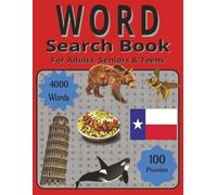 Word Search Book: Enjoy hours of fun and brain-boosting challenges with this engaging word search book. Perfect for all ages, it's packed with themed puzzles to relax, learn, and stay sharp!