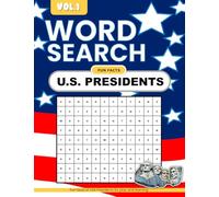 Word Search Book Fun Themes For All Ages: U.S. Presidents themed words to spark happiness and joy!