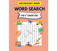 Word Search for 5th Grade Kids :: Themed Puzzles with Illustrations for Learning and Fun - Boost Vocabulary Solutions Included