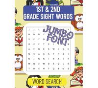 Word Search for First and Second Grade Sight Words: Boost Reading, Spelling, and Vocabulary | Large Print 8.5x11" | 100 Pages | The Perfect Educational Gift for Kids