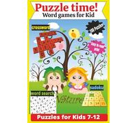 Word Search for kids: Puzzle Book with Solutions for Ages 7-12 - 6×9 Activity Book to Boost Learning, Vocabulary & Brain Power
