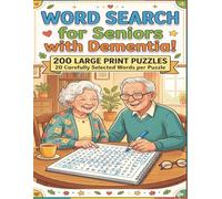 Word Search for Seniors with Dementia: Easy Large Print Puzzles to Support Memory, Focus and Relaxation - 4,000 unique words | Gentle Brain Games for Older Adults