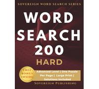 Word Search Puzzle Book | 200 Hard Puzzles Large Print | One Puzzle Per Page | Adults and Seniors | Brain Training | Solutions Included: Full Page ... -Zero Clutter, Every Puzzle Its Own Page