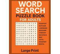 Word Search Puzzle Book for Adults - 25 Themed Puzzles | Large Print Brain Games: Fun & Challenging Word Search Puzzles on Travel, Food, Nature, Sports, and More